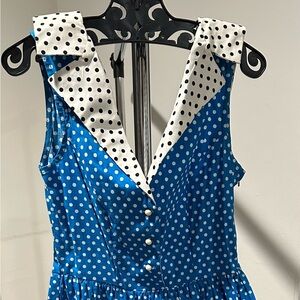 Vintage Inspired Polkadot Dress - New w/ Tag Attached